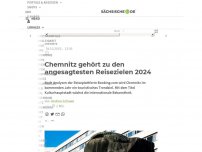 Bild zum Artikel: Chemnitz gehört zu den angesagtesten Reisezielen 2024