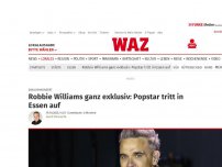 Bild zum Artikel: Exklusivkonzert: Robbie Williams ganz exklusiv: Popstar tritt in Essen auf