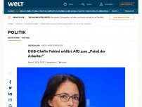 Bild zum Artikel: DGB-Chefin Fahimi erklärt AfD zum „Feind der Arbeiter“