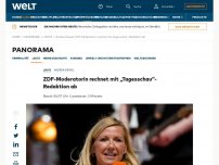 Bild zum Artikel: ZDF-Moderatorin rechnet mit „Tagesschau“-Redaktion ab
