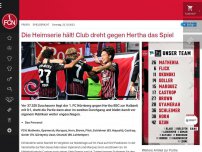 Bild zum Artikel: Die Heimserie hält! Club dreht gegen Hertha das Spiel