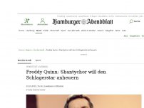 Bild zum Artikel: Henstedt-Ulzburg: Freddy Quinn: Shantychor will den Schlagerstar anheuern