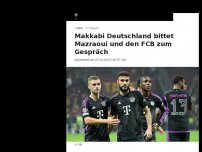 Bild zum Artikel: Makkabi Deutschland bittet Mazraoui und den FCB zum Gespräch