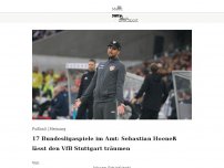 Bild zum Artikel: 17 Bundesligaspiele im Amt: Sebastian Hoeneß lässt den VfB Stuttgart träumen