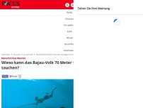 Bild zum Artikel: Menschliches Wunder - Wieso kann das Bajau-Volk 70 Meter tief tauchen?