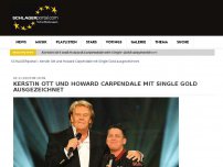 Bild zum Artikel: Kerstin Ott und Howard Carpendale mit Single Gold ausgezeichnet