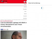 Bild zum Artikel: War es der SPD-Chefermittler? - Cum-Ex-Skandal! Laptops mit Mails von Scholz' Büroleiterin aus Tresor verschwunden