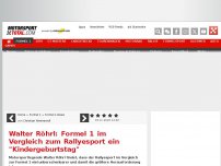 Bild zum Artikel: Walter Röhrl: Formel 1 im Vergleich zum Rallyesport ein 'Kindergeburtstag'
