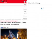 Bild zum Artikel: Zentralrat der Muslime mit klarem Appell - Entsetzen nach Hass-Demo in Essen: „Das ist islamistischer Faschismus“
