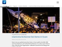 Bild zum Artikel: Islamistische Banner bei pro-palästinensischer Demo in Essen