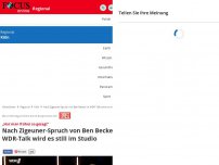 Bild zum Artikel: „Hat man früher so gesagt“ - Nach Zigeuner-Spruch von Ben Becker im WDR-Talk wird es still im Studio