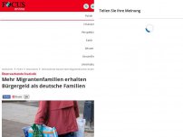 Bild zum Artikel: Überraschende Statistik - Mehr Migrantenfamilien erhalten Bürgergeld als deutsche Familien