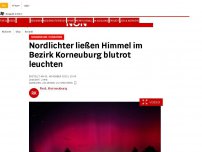 Bild zum Artikel: Sonnenwind-Phänomen - Nordlichter ließen Himmel im Bezirk Korneuburg blutrot leuchten
