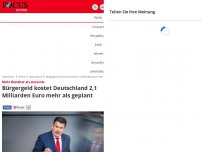 Bild zum Artikel: Mehr Bezieher als erwartet - Bürgergeld kostet Deutschland 2,1 Milliarden Euro mehr als geplant