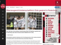 Bild zum Artikel: Überzeugend & leidenschaftlich: Club gewinnt in Paderborn