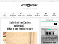 Bild zum Artikel: Sicherheit von Kindern gefährdet? – SUVs in der Nachbarschaft: