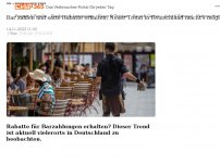 Bild zum Artikel: Bar zahlen und satte Rabatte erhalten: Neuer Trend in Deutschland macht's möglich