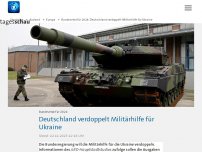 Bild zum Artikel: Bundesetat für 2024: Deutschland verdoppelt Militärhilfe für Ukraine