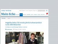 Bild zum Artikel: Angelika Deitz (70) strickt j?hrlich ehrenamtlich rund 1400 M?tzchen
