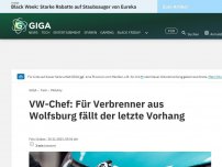 Bild zum Artikel: VW-Chef: Das Abstellgleis für Verbrenner wartet schon