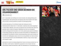 Bild zum Artikel: Urs Fischer und Union beenden die Zusammenarbeit