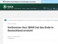 Bild zum Artikel: Verbrenner-Aus: BMW hat das Ende in Deutschland erreicht