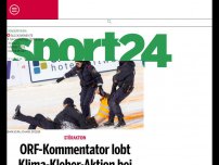 Bild zum Artikel: ORF-Kommentator lobt Klima-Kleber-Aktion bei Skirennen