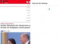 Bild zum Artikel: Umfrage-Klatsche - Mehrheit der Deutschen glaubt: Kanzler Scholz ist Aufgaben nicht gewachsen