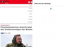 Bild zum Artikel: Haushaltssperre - Finanzministerium streicht jetzt auch das Sondervermögen der Bundeswehr