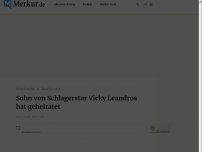 Bild zum Artikel: Sohn von Schlagerstar Vicky Leandros hat geheiratet