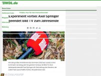 Bild zum Artikel: Experiment vorbei: Axel Springer beendet Bild TV zum Jahresende