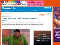 Bild zum Artikel: 'Promi Big Brother': Muss Matthias Mangiapane gehen?