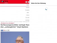 Bild zum Artikel: Migrations-Problem verdrängt - „Einreise ist zu verweigern“: Verfassungsrechtler räumt mit Asyl-Schummel auf