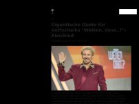 Bild zum Artikel: Gigantische Quote für Gottschalks 'Wetten, dass..?'-Abschied