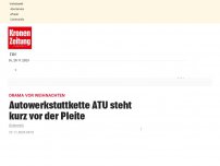 Bild zum Artikel: Autowerkstattkette ATU steht kurz vor der Pleite