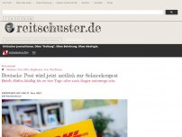 Bild zum Artikel: Deutsche Post wird jetzt amtlich zur Schneckenpost