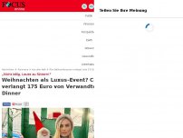 Bild zum Artikel: „Nicht billig, Leute zu füttern!“ - Weihnachten als Luxus-Event? Carla verlangt 175 Euro von Verwandten fürs Dinner