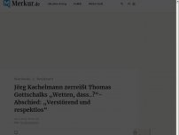 Bild zum Artikel: Jörg Kachelmann zerreißt Thomas Gottschalks „Wetten, dass..?“-Abschied: „Verstörend und respektlos“