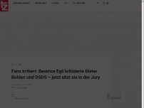 Bild zum Artikel: Fans irritiert: Beatrice Egli kritisierte Dieter Bohlen und DSDS – jetzt sitzt sie in der Jury