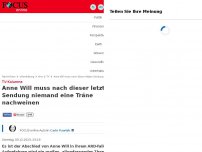 Bild zum Artikel: TV-Kolumne - Mit ihrer letzten Sendung hat sich Anne Will ein bitteres Ende beschert