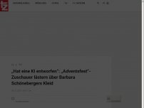 Bild zum Artikel: „Hat eine KI entworfen“: „Adventsfest“-Zuschauer lästern über Barbara Schönebergers Kleid
