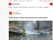 Bild zum Artikel: Naturwunder in Villach rinnt pünktlich zum ersten Advent