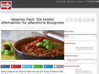 Bild zum Artikel: Veganes Hack: Die besten Alternativen für pflanzliche Bolognese