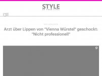 Bild zum Artikel: Arzt über Lippen von 'Vienna Würstel' geschockt: 'Nicht professionell'