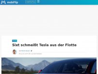 Bild zum Artikel: Sixt schmeißt Tesla aus der Flotte