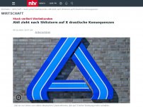 Bild zum Artikel: Musk verliert Werbekunden: Aldi zieht nach Shitstorm auf X drastische Konsequenzen