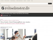 Bild zum Artikel: Meta-Studie: Schul-Maskenpflicht war sinnlos