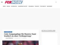 Bild zum Artikel: Gute Ausgangslage für Bayern: Sané tendiert zu einer Verlängerung!
