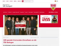 Bild zum Artikel: VfB spendet Erstrunden-Einnahmen an die TSG Balingen