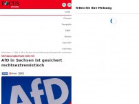 Bild zum Artikel: Verfassungsschutz teilt mit - AfD in Sachsen ist gesichert rechtsextremistisch